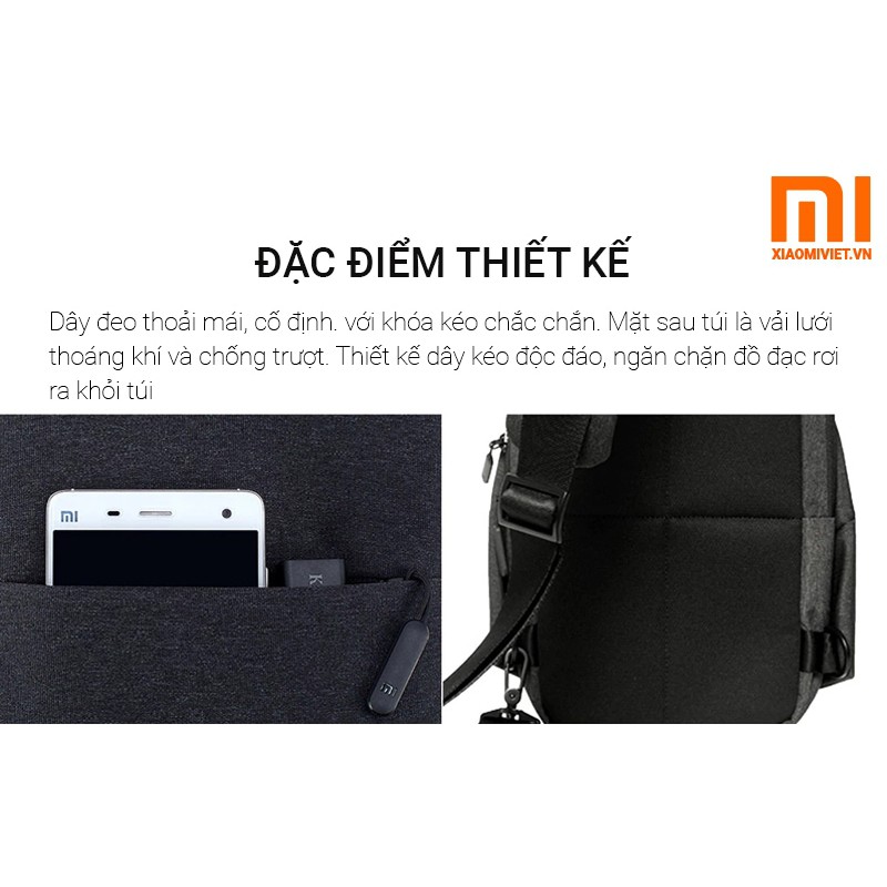 Balo Xiaomi Gen 1, túi đeo chéo Xiaomi Urban Leisure- hàng chính hãng | BigBuy360 - bigbuy360.vn