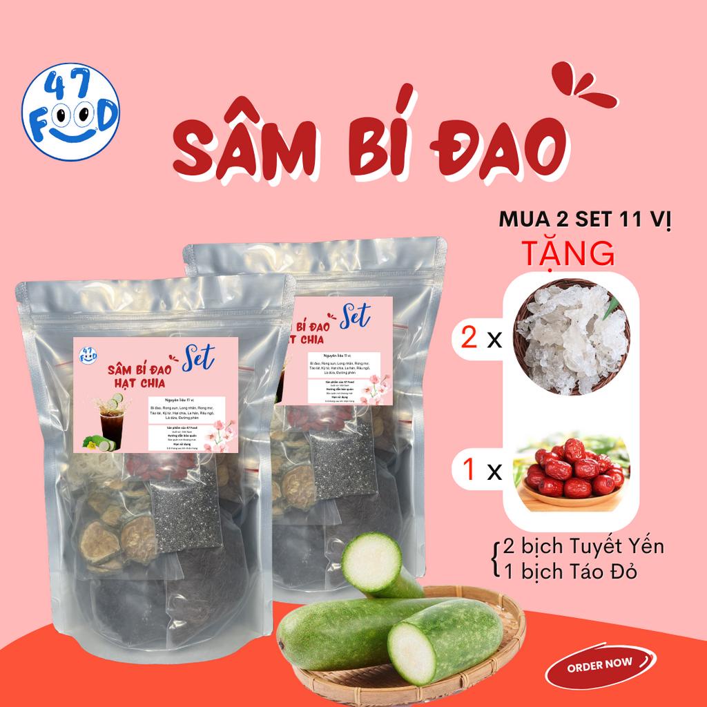 Sâm bí đao Hạt chia Thơm Ngon Set nấu siêu nhiều siêu ngon 47FOOD
