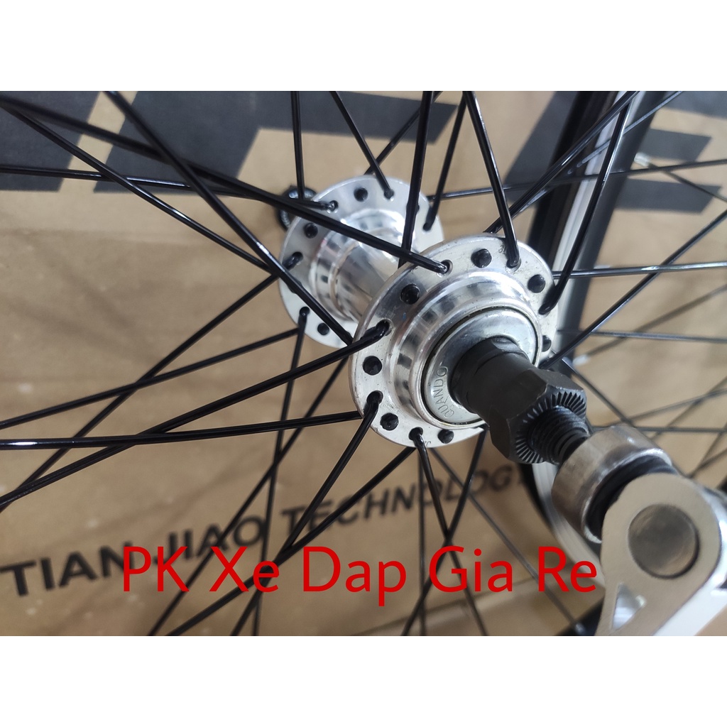 Bộ vành xe đạp 26 inch cao 3cm, Vành xe đạp bánh 26 inch đan sẵn sử dụng phanh V líp vặn