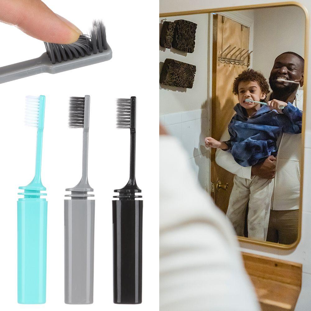 Bàn Chải Đánh Răng Lông Mềm Có Thể Gấp Gọn Dùng Đi Cắm Trại / Leo Núi