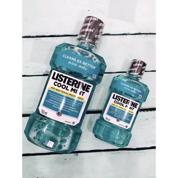 COMBO 2 CHAI NƯỚC SÚC MIỆNG LISTERINE 750ML+ 250ML -  Thái Lan