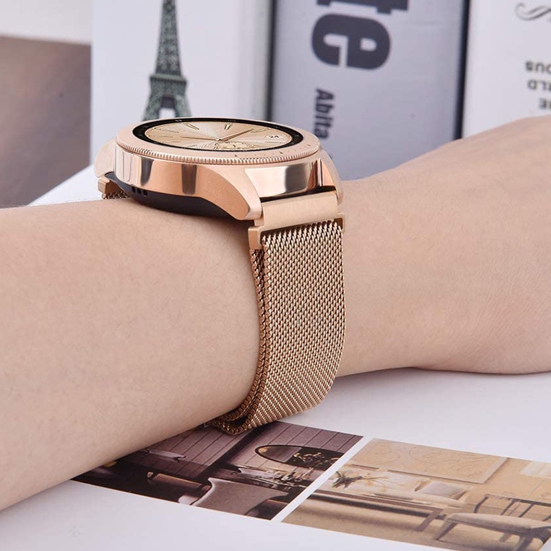 Dây Đeo 20 22mm Cho Samsung Watch Active 2 40/44mm Galaxy 3/4 Classic 45/42mm Gear S3 HUAWEI GT Milanese