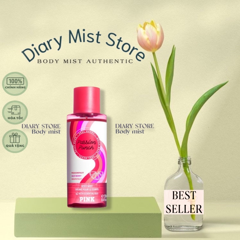 𝐃𝐢𝐚𝐫𝐲𝐦𝐢𝐬𝐭.𝐬𝐭𝐨𝐫𝐞 Xịt Thơm toàn thân Pink Victoria's Secret Passion Punch
