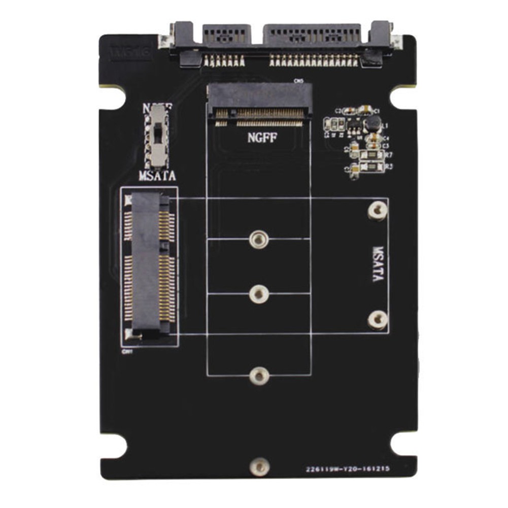 Adapter Chuyển Đổi Tốc Độ Cao 65gbps Msata M.2 B-Key Ngff 2 Trong 1 Ssd Sang Sata 3