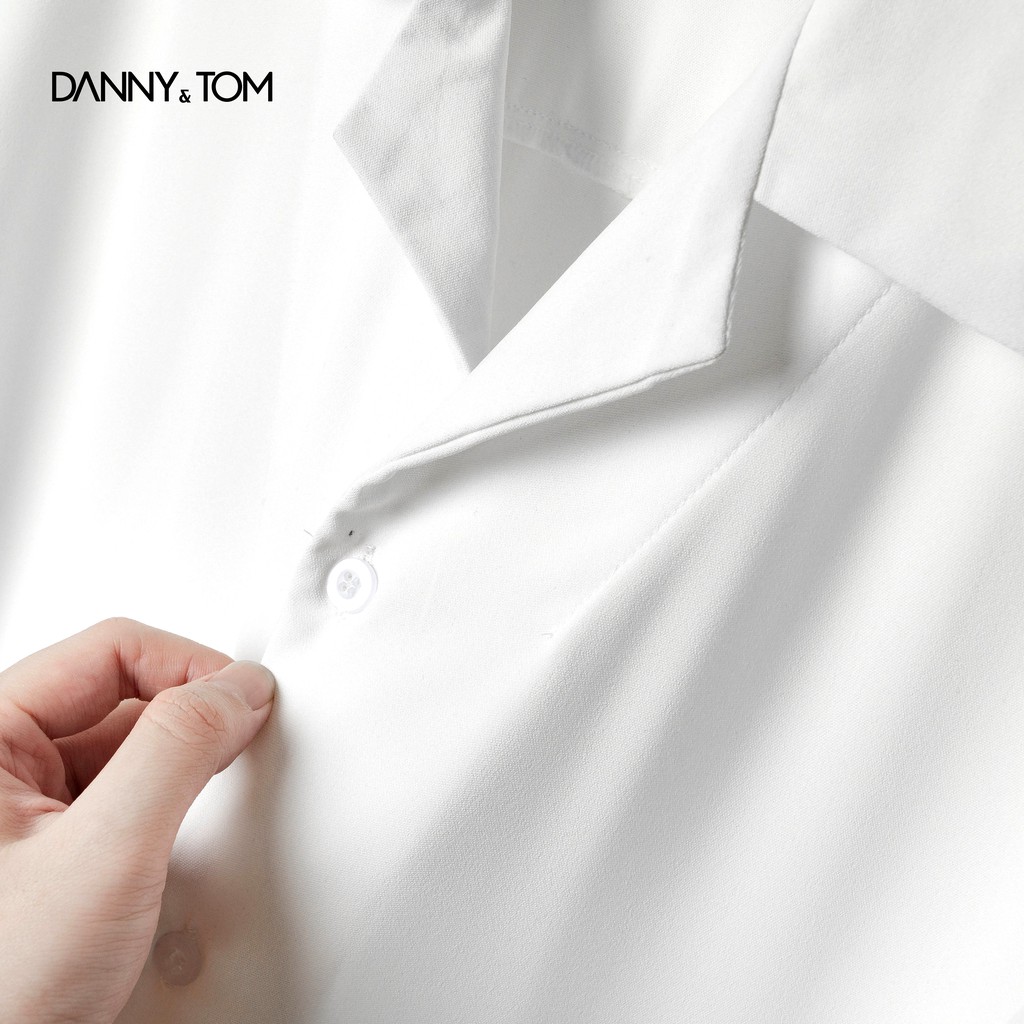 Áo sơ mi tay ngắn trơn DANNYTOM Vải lụa Chống nhăn, Thoáng mát Form Regular Chuẩn xịn, Trẻ trung - Năng động DN12 | BigBuy360 - bigbuy360.vn