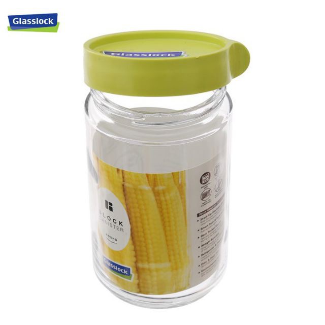 Hũ đựng thủy tinh tròn 600ml GLASSLOCK IP608