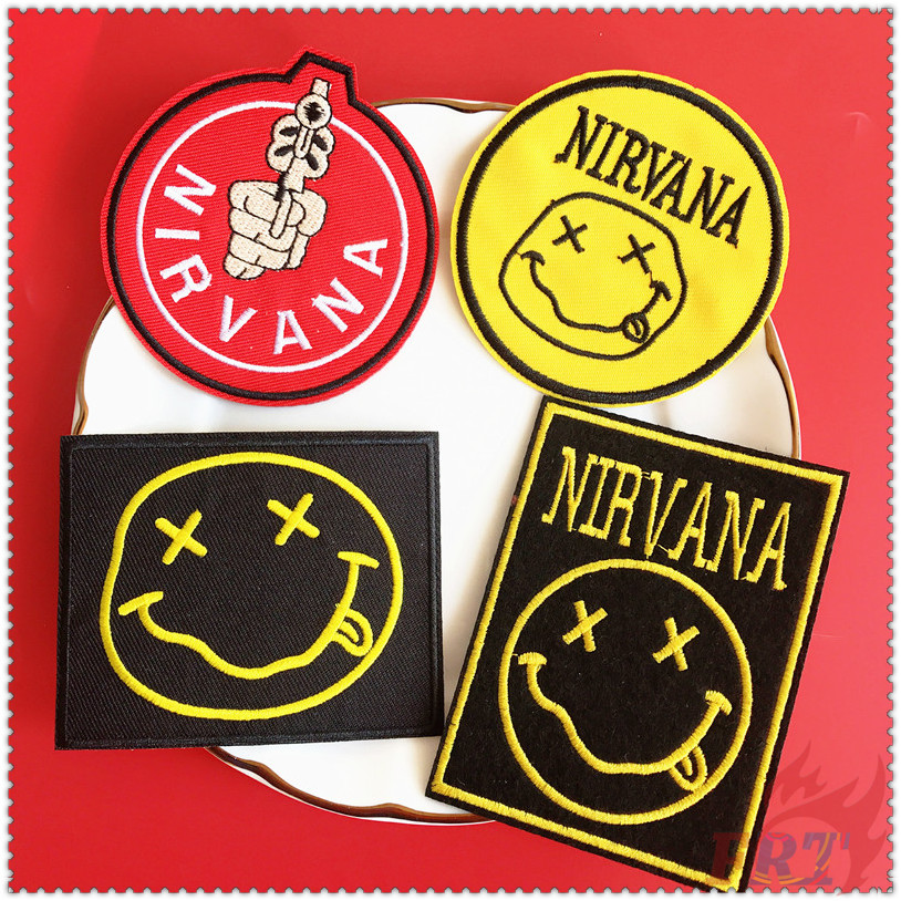 ✿ Rock and Roll Band：NIRVANA Patch ✿ 1Pc Rock Band Diy Embroidery Patch Sew on Iron on Badges Patches
