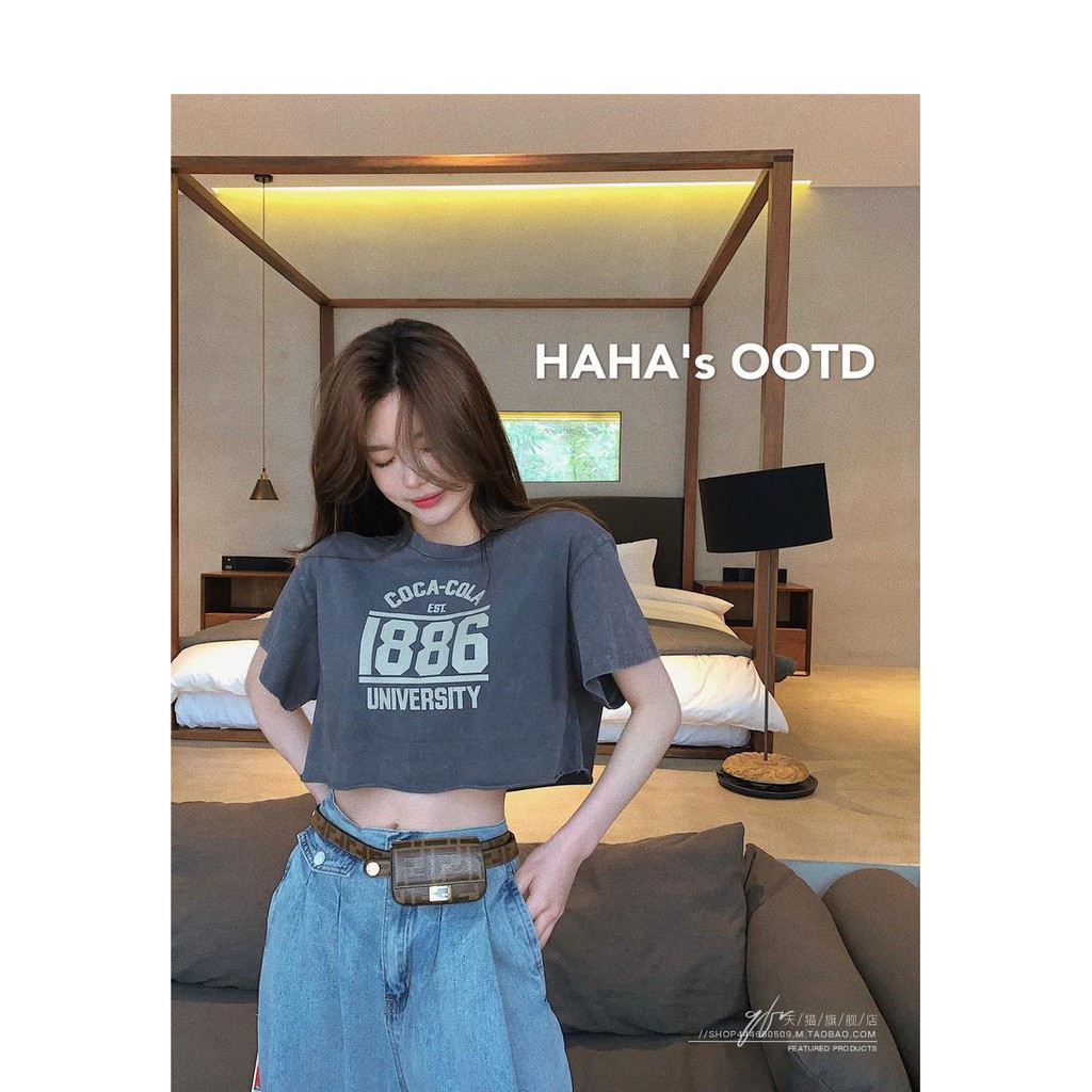 ÁO THUN TAY LỠ CROPTOP FORM RỘNG CÁ TÍNH (MS Croptop)