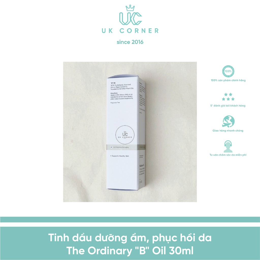 Dầu dưỡng "thần dược" dưỡng ẩm - phục hồi hư tổn trên da The Ordinary "B" oil | BigBuy360 - bigbuy360.vn