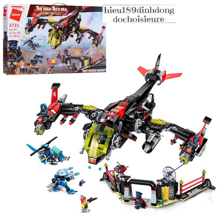 Lắp ráp xếp hình qman 2721 : máy bay