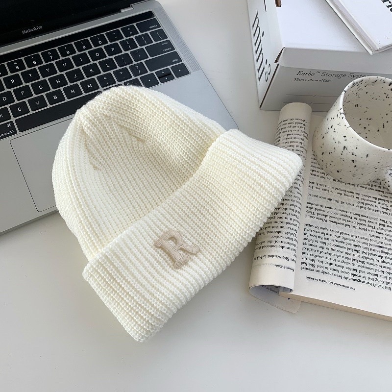 16 Màu Mũ Len Thêu Họa Tiết Chữ Thời Trang Thu đông Sành điệu Dành Cho Nữ