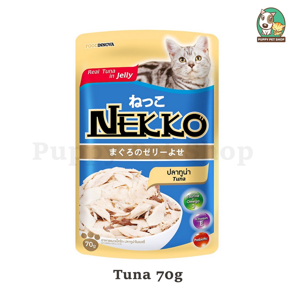 Pate Nekko jelly dành cho mèo trưởng thành trên 6 tháng tuổi 70g (8 vị)