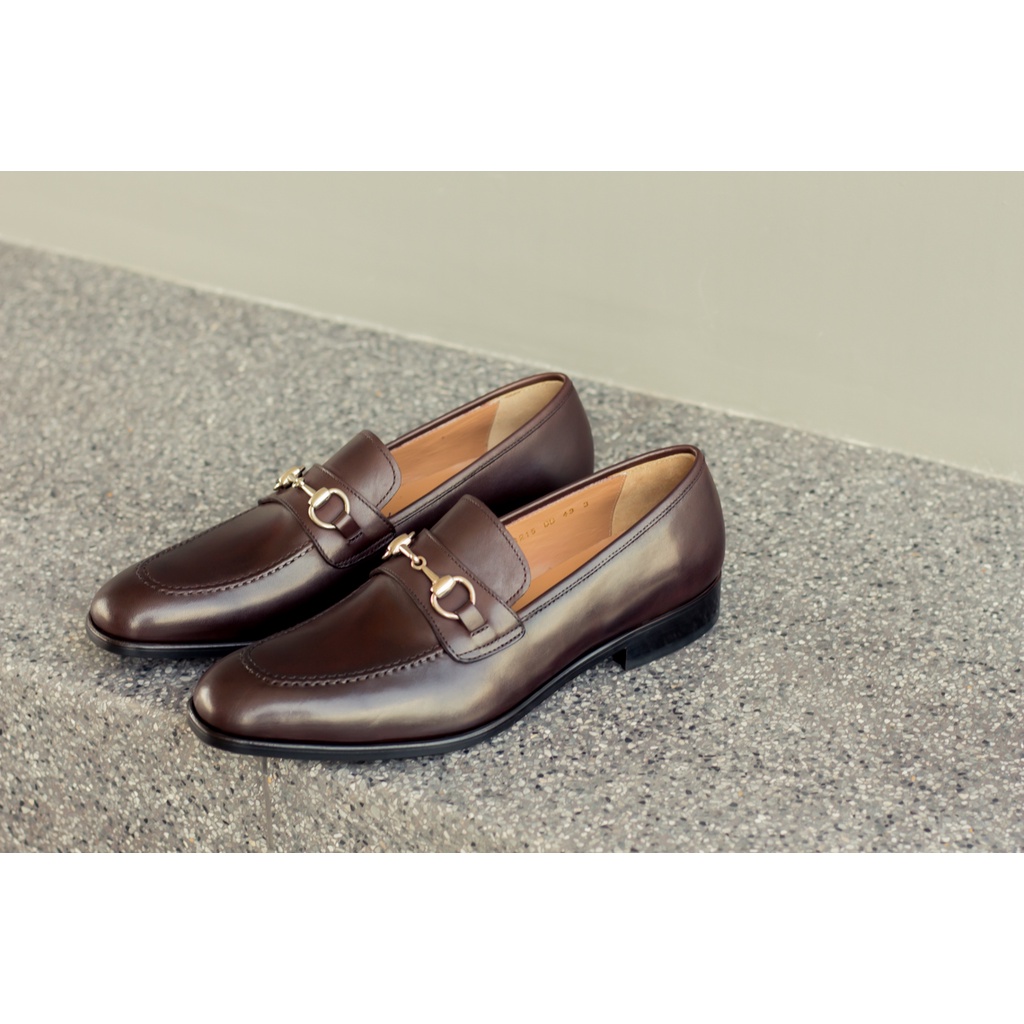 Giày tây nam da bê Loafer thủ công cao cấp MS 215 của thương hiệu Shinko sản xuất bởi CNES SHOEMAKER
