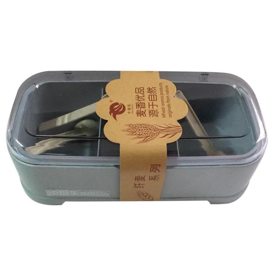 Hũ đựng gia vị 3 ngăn lúa mạch