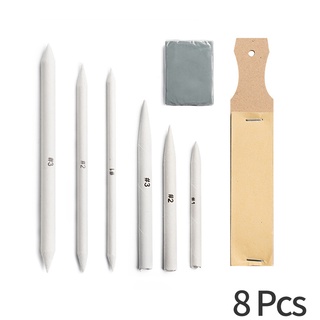 Set 8 Dụng Cụ Tẩy Xóa Giấy Nhám Vẽ Tranh Nghệ Thuật Đặc Biệt Không Lem Dùng Trong Trường Học