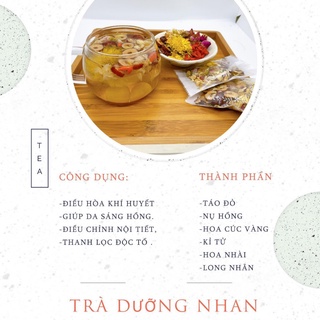 Trà dưỡng nhan PH FOOD 10g giúp da sáng hồng hào điều hòa khí huyết thanh lọc độc tố