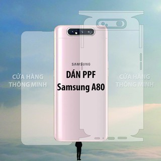 Tấm dán Samsung A80 dán PPF mặt trước, dán mặt sau, dán màn hình, dán mặt lưng Full viền chuẩn