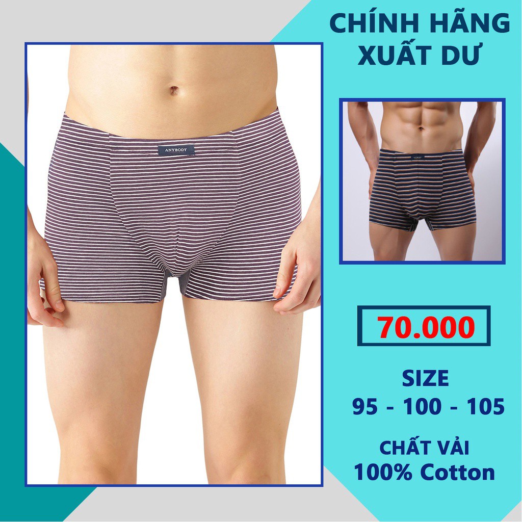 Quần Lót Nam Boxer Kẻ Sọc Ngang - FO76 SHOP