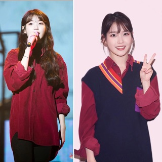 Áo sơ mi + áo len gile ulzzang kiểu IU
