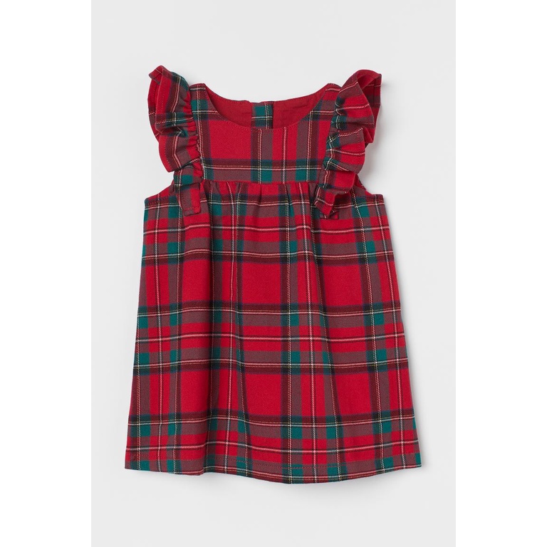 Váy kẻ đỏ bé gái HM