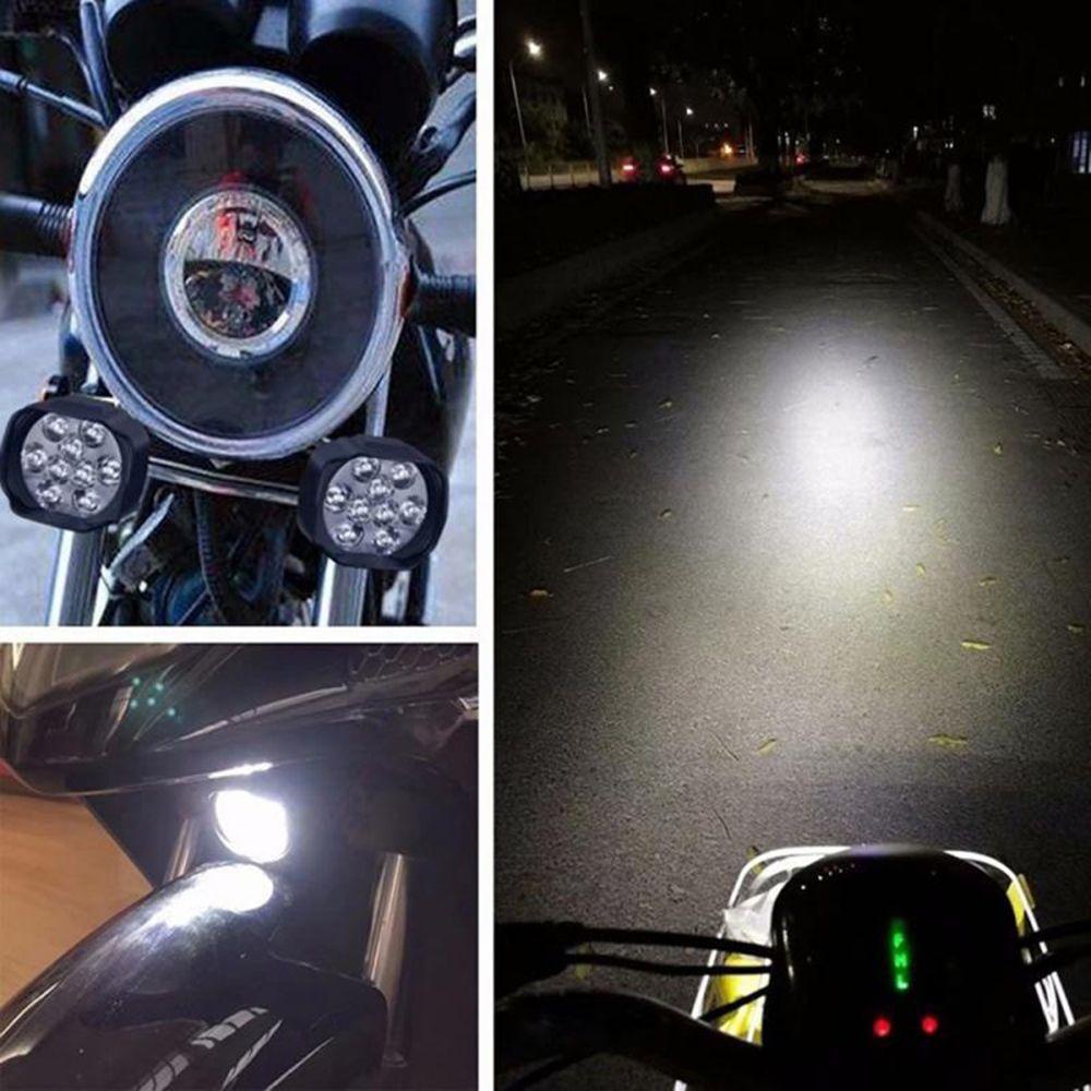 Đèn Pha LED 9 Bóng DC12V Chuyên Dụng Cho Xe Hơi Xe Máy
