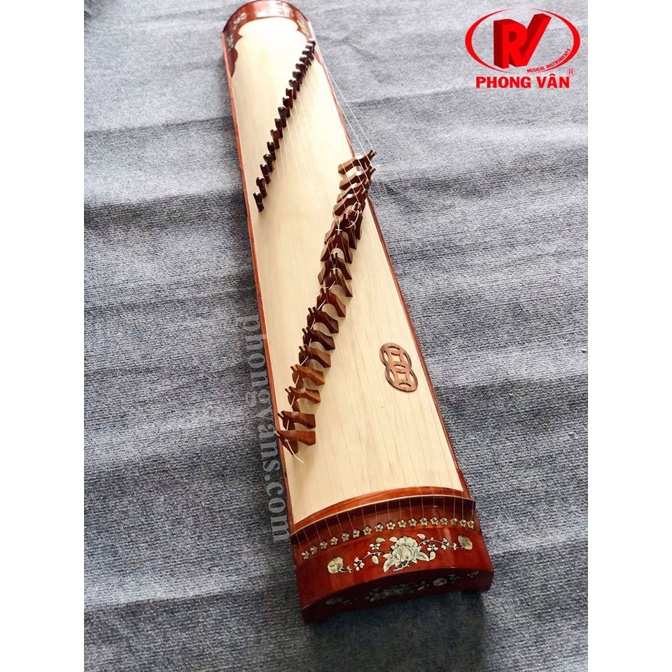 Đàn tranh gỗ hương 17 dây khảm trai-tặng bao và móng gãy