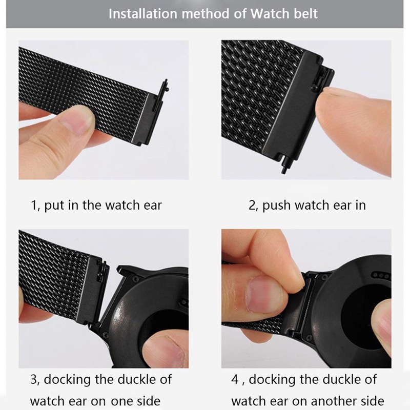 Dây Đeo Inox Cho Đồng Hồ Thông Minh Befu B3 B4 BeU BeFit BeU B1 B2
