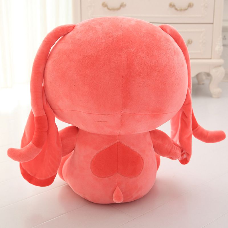 Đồ chơi nhồi bông Hình Nhân Vật Lilo &amp; Stitch Màu Hồng Mềm 30cm