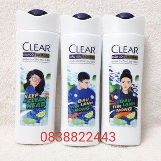 (Bản giới hạn) Dầu Gội Đầu Trị Gàu Clear Mát Lạnh Bạc Hà Chai Nhỏ 170G Sạch Gàu Dưỡng Da Đầu Nam Nữ