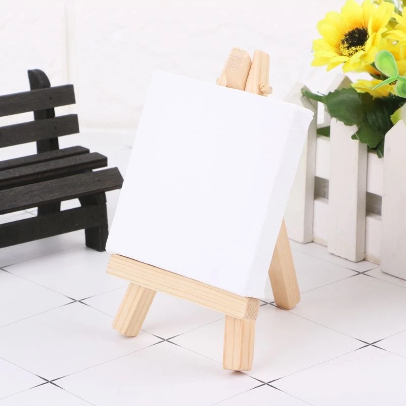 Giá Đỡ Điện Thoại / Bưu Thiếp / Ảnh / Bưu Thiếp / Bưu Thiếp Hình Tam Giác Bằng Gỗ Có Thể Gập Lại