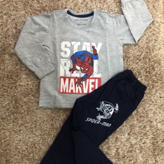 Bộ cotton bé trai sz1-8