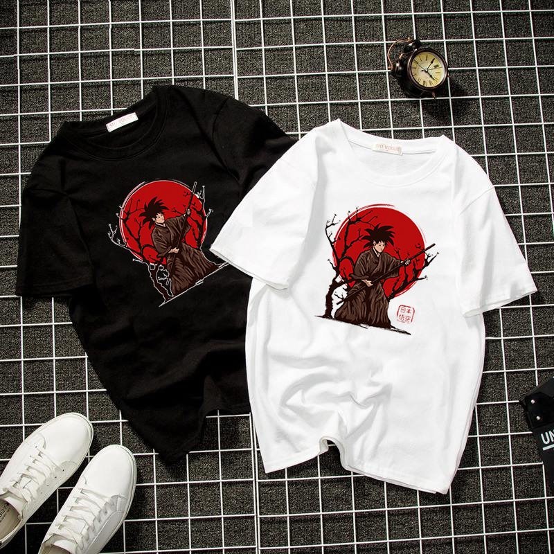 Áo thun tay lỡ unisex form rộng nhân vật tập võ phong cách Nhật Bản  vải dày mịn 2020T2526