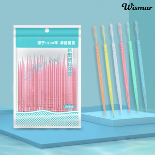 [Hàng mới về] Set 100 tăm xỉa răng hai đầu làm sạch kẽ răng tiện dụng an toàn