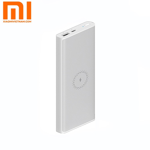 Sạc Dự Phòng Không Dây Xiao-mi Polymer 10000mAh 2021 Sạc nhanh, tặng kèm dây sạc
