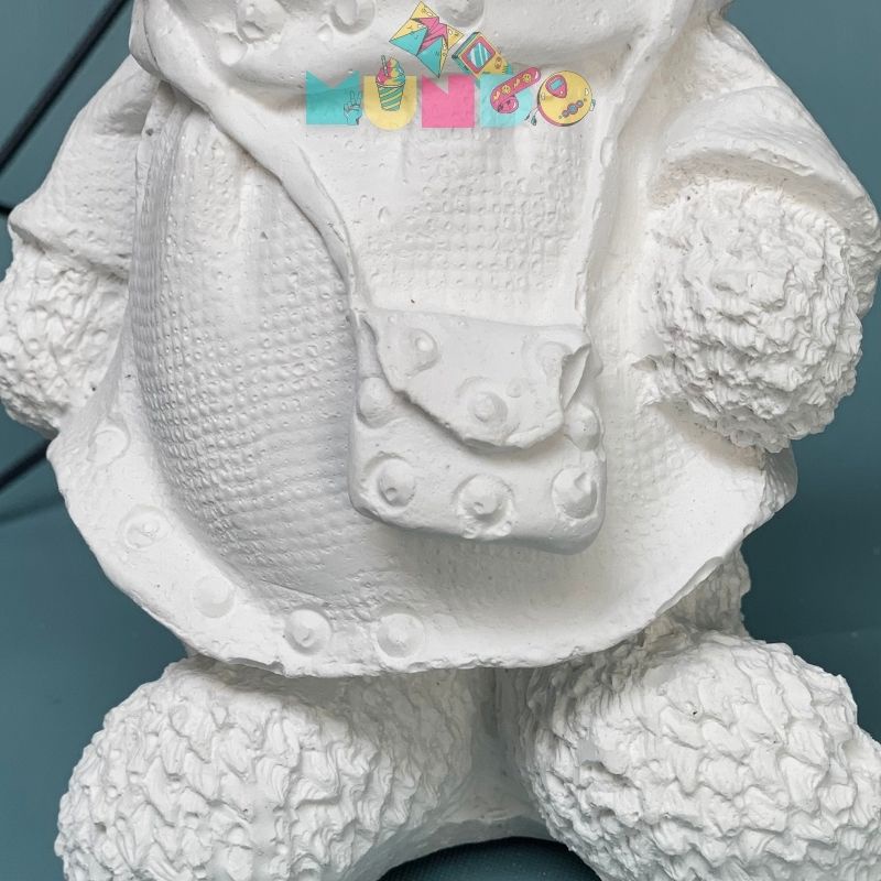 Tượng tô màu (có màu cọ) cao cấp hình GẤU, tượng thạch cao MUNDO