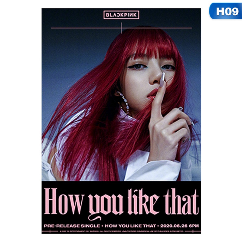 Poster treo tường hình nhóm nhạc BLACKPINK