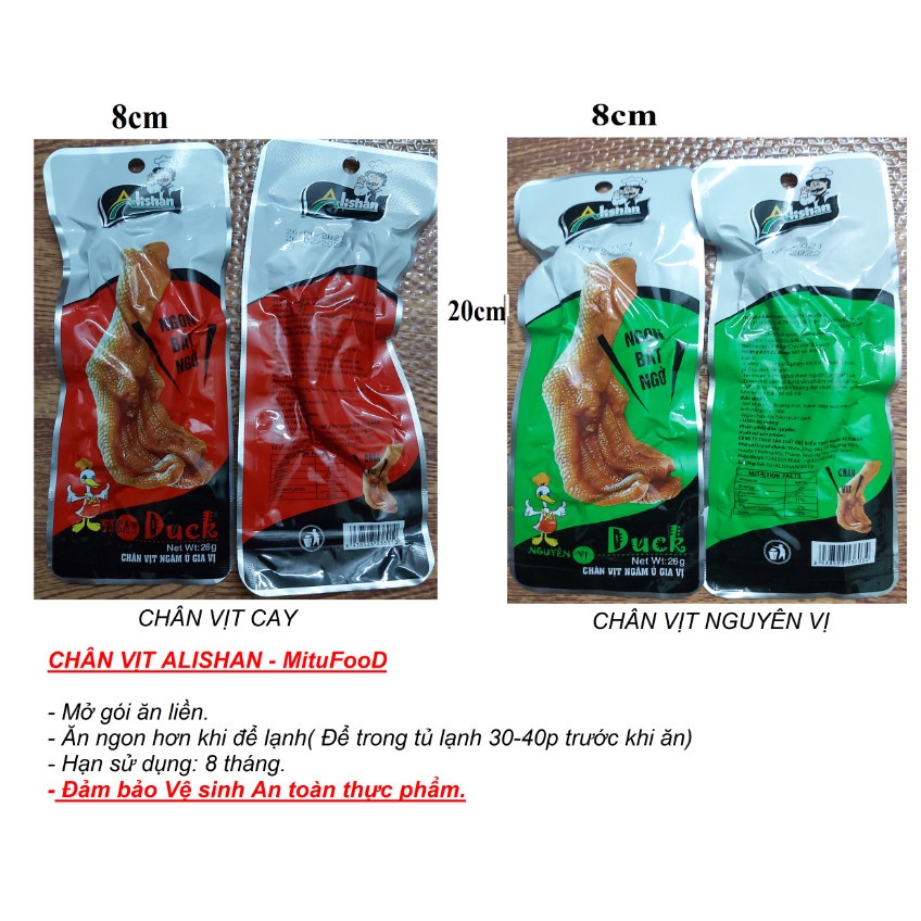 đồ ăn vặt việt nam chân vịt cay alishan 10 gói | BigBuy360 - bigbuy360.vn
