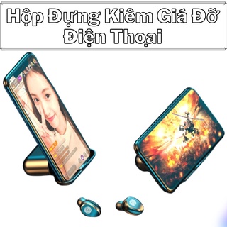 Tai Nghe Bluetooth Cảm Ứng Cao Cấp Tích Hợp Sạc Dự Phòng 2500mAh + Giá Đỡ Điện Thoại, Bass Cực Hay Và Kháng Nước Tốt F9