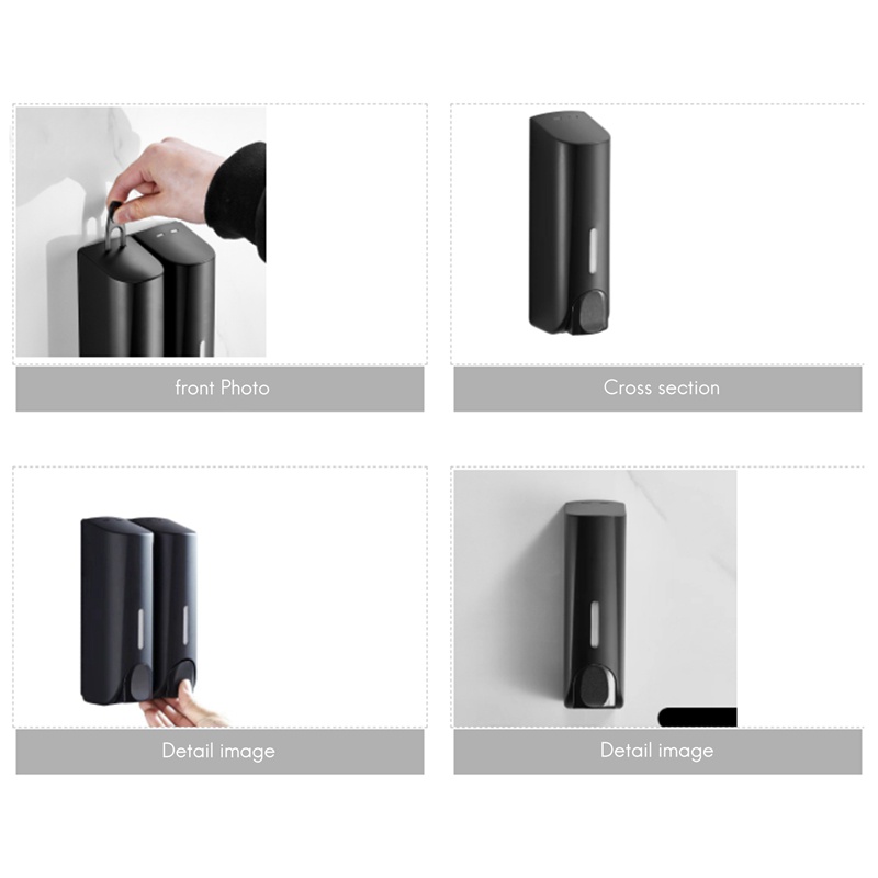 Bình Đựng Xà Phòng Gắn Tường 350Ml Tiện Dụng Giá Đỡ