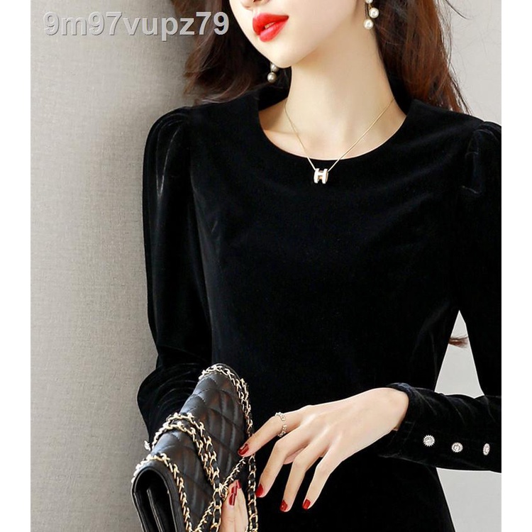 Ngoại thương đơn đặt hàng ban đầu của phụ nữ Ý thặng dư nước ngoài xuất khẩu vàng đen nhung mỏng dài t