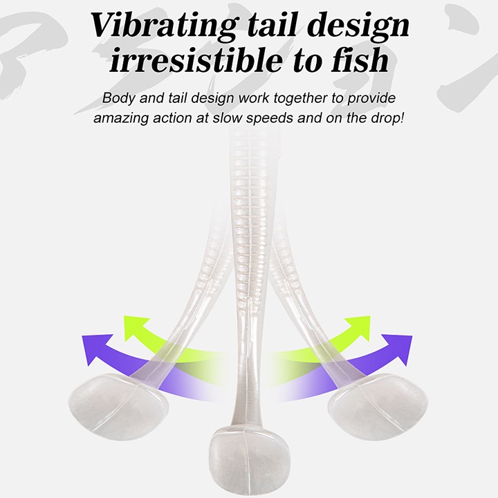 Mồi mềm câu lure Noeby NBL5485 - 8cm-10g 1 gói 4 con  - Siêu nhậy cá