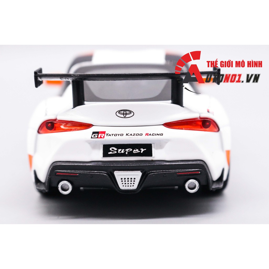 MÔ HÌNH XE TOYOTA SUPRA GT4 1:32 GREY ORANGE NEWAO 7573