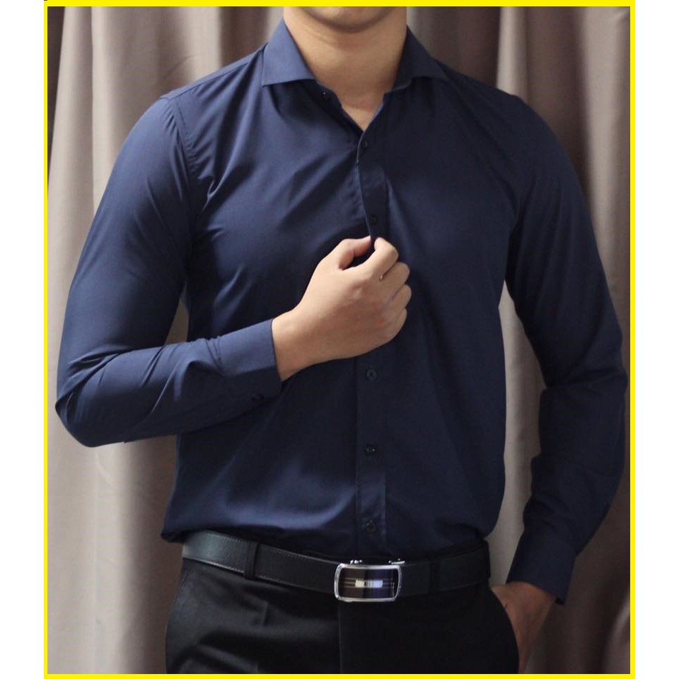 ÁO SƠ MI NAM CAO CẤP CỔ BẺ MÀU TRẮNG BIG SIZE | BigBuy360 - bigbuy360.vn