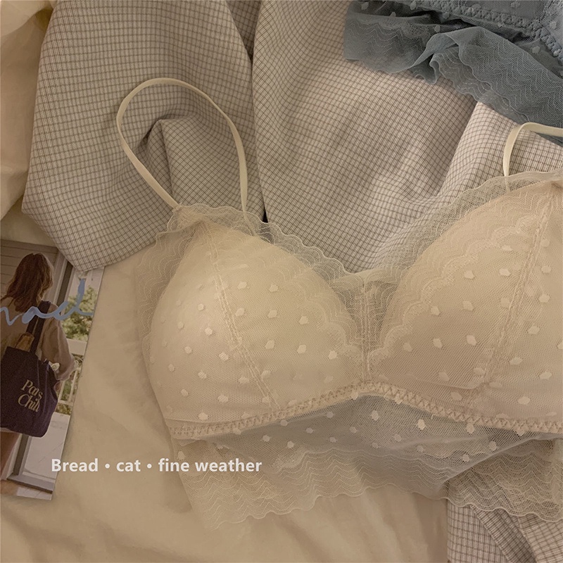 Áo bra 2 dây nữ Xuu Design, phối ren gợi cảm đệm mút mỏng thoáng mát - BR15