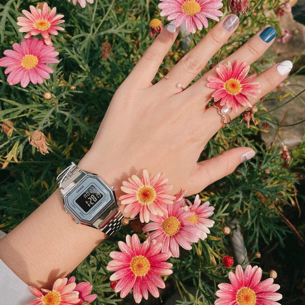 Đồng hồ điện tử nữ đẹp chính hãng Casio LA680WA Bảo hành 1 năm Hyma watch