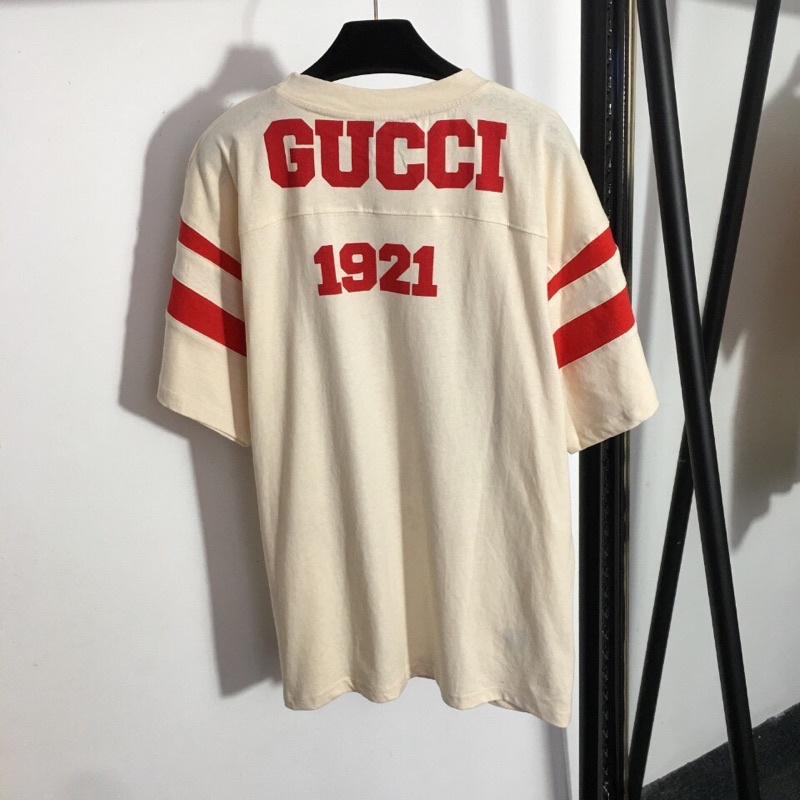 Áo thun nữ ngắn tay form rộng thương hiệu thời trang Gucci GG/GC cao cấp