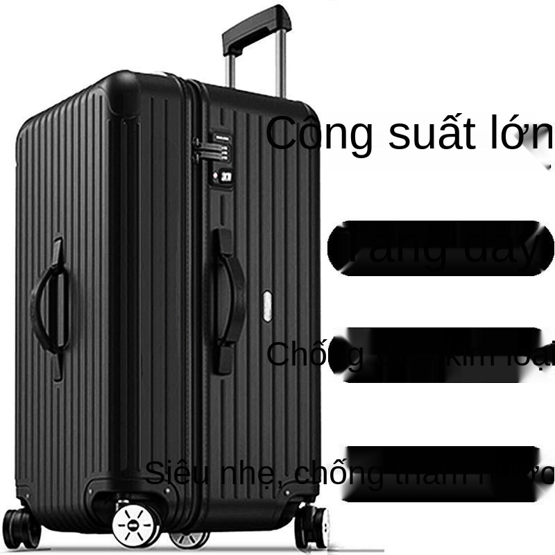 YHành lý vali kéo mật khẩu công suất lớn 32 inch, bánh xe đẩy xoay tròn có kiểm tra 20 inch nữ 50
