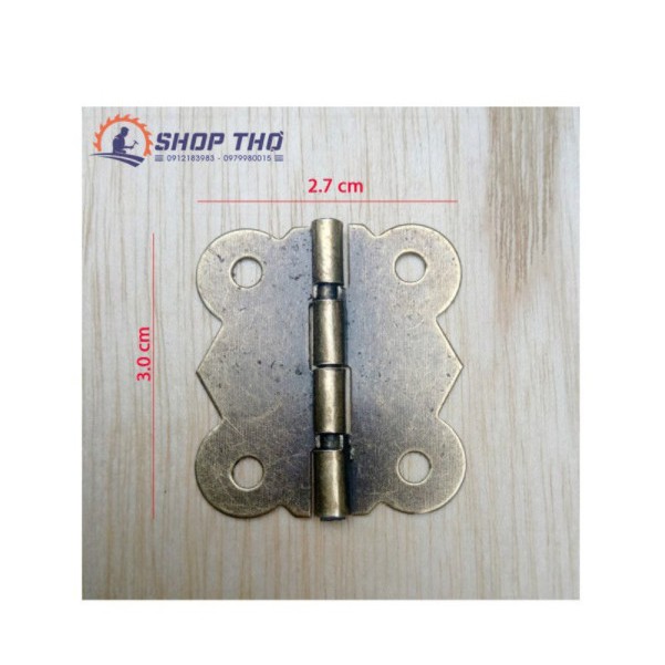 Bản lề giả cổ D018 từ 2 đến 4cm các  loại màu vàng và màu đồng