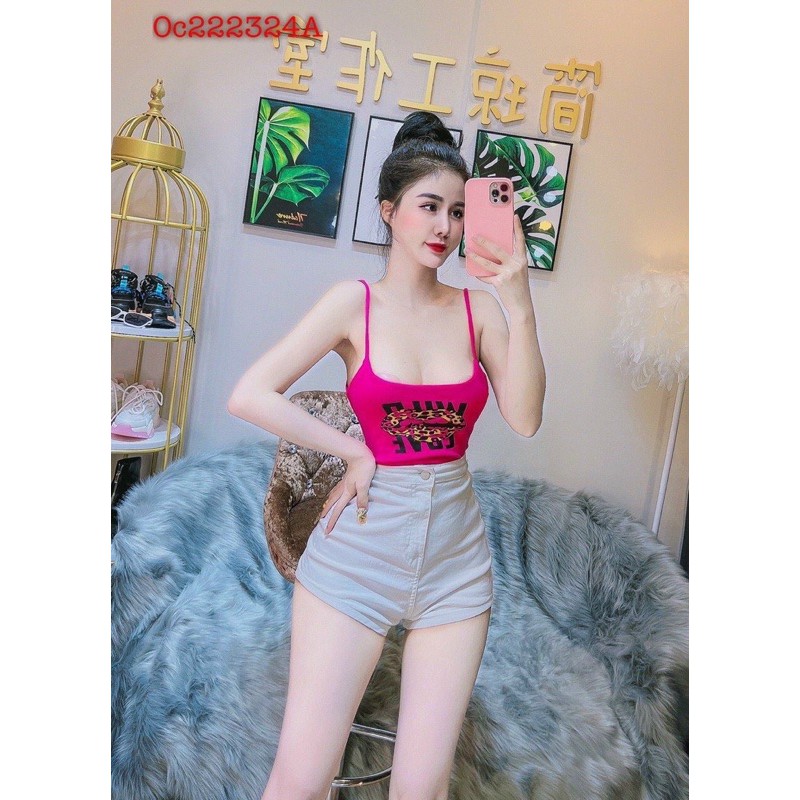 áo 2 dây croptop siêu hot Freesize dưới 53kg - Carotshop