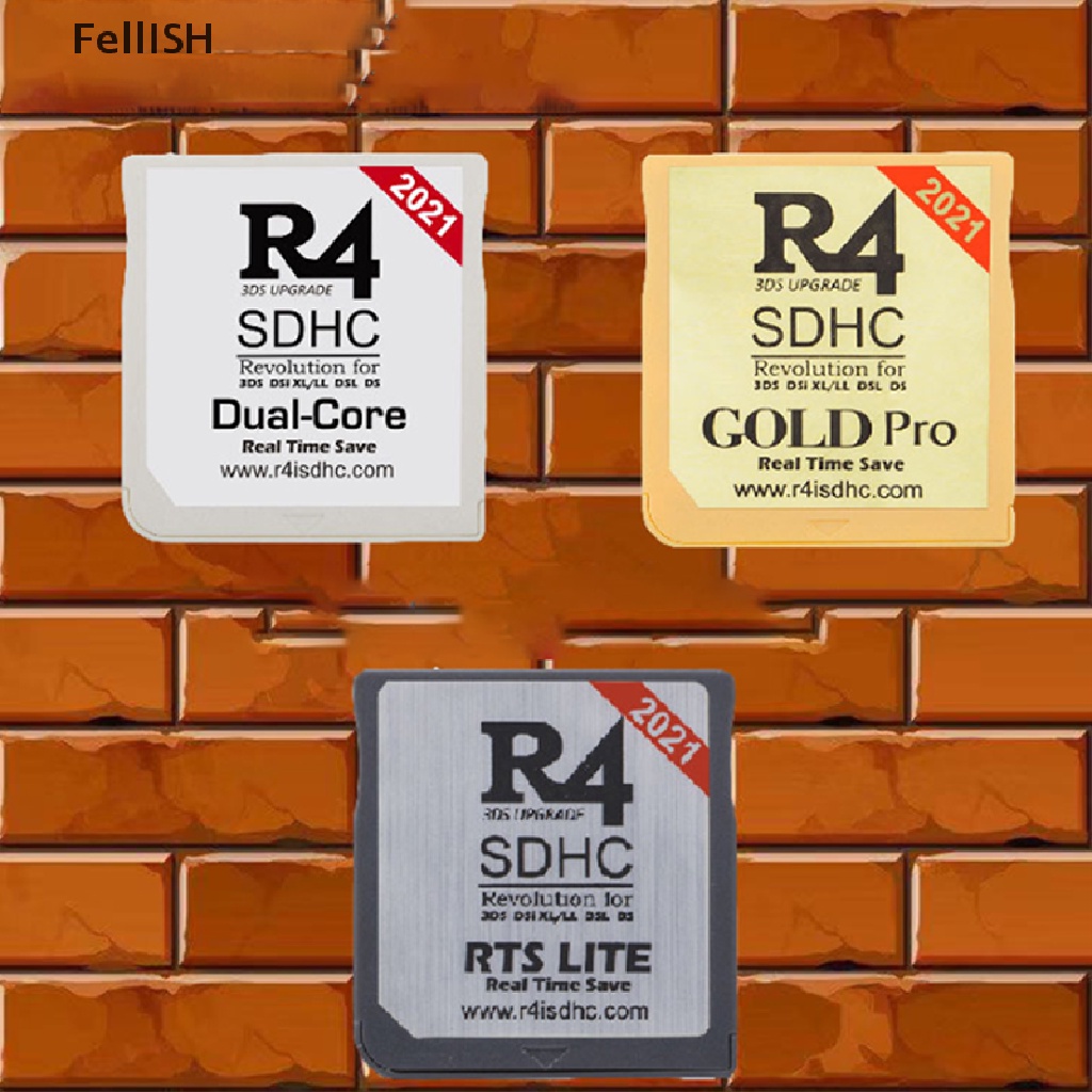 [Fel] 2021 R4 Gold Pro SDHC for DS/3DS/2DS/ Revolution Cartridge With USB Adapter COD